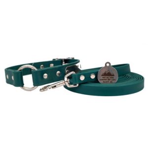 Waterproof Explorer Pack: Personalized Waterproof Safety Collar, Matching 15' Long Line & ID Tag