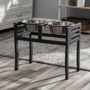 Moretti Double Elevated Dog Bowls