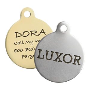 Double Sided Round Dog ID Tag