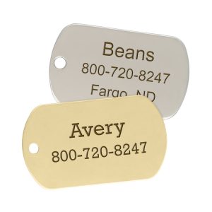 Military Style Dog ID Tag