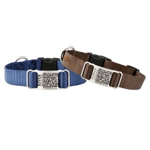 Personalized QR Code Nylon ScruffTag Collar