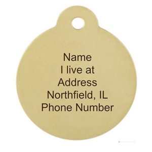 Village of Northfield Brass Round ID Tags