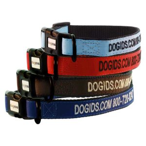 Custom Embroidered Solid Color Dog Collar