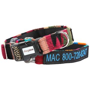 Maya Custom Embroidered Dog Collar