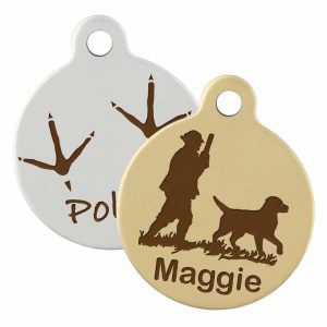 Sport Dog Round ID Tags - 12 Designs