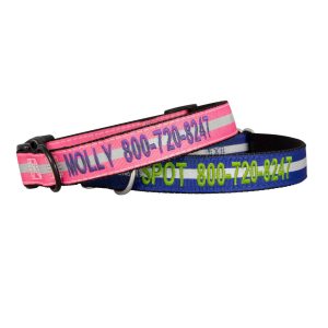 Custom Embroidered Reflective Nylon Collar