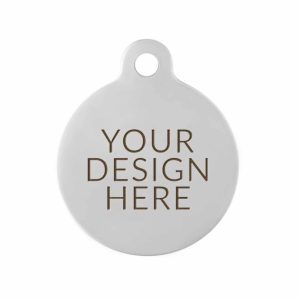 DIY Round Custom Dog Tag - Upload Your Graphic